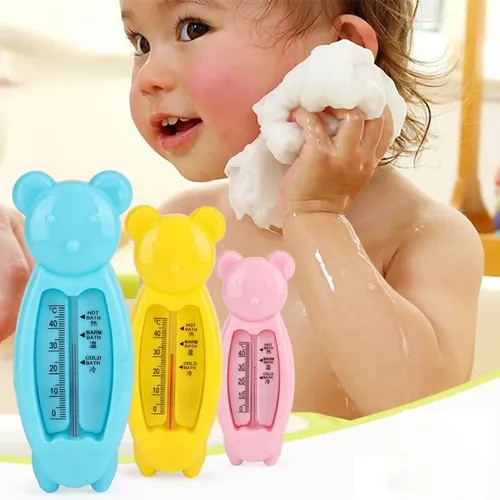 Cartoon Bär schwimmende Baby Wasser Thermometer Kinder Bad Thermometer Spielzeug Kunststoff Wanne