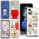 Cartoon s-snoopy telefon hülle für xiaomi poco x3 x4 nfc f5 m2 m3 m4 m6 x5 pro f3 f4 gt 5g c31 c55