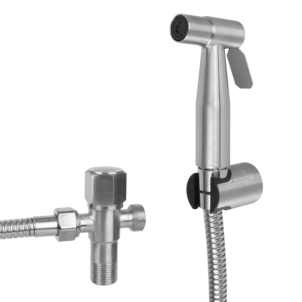 Hand Bidet Wasserhahn Dusch kopf Hand Bidet Sprayer Set für Toilette selbst reinigend Edelstahl für Bad Hands prüher