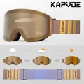 Photo chrome Anti-Fog-Ski brille Schnee brille UV400 Schutz Snowboard für Männer Magnet Set Frauen