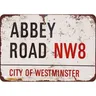 Abbey Road Vintage Look Reproduktion Metall Zinn Zeichen 12x18 Zoll