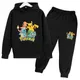 Pikachu baby sweatshirt und hose set lang ärmel ige fantasie kinder casual sportswear pokmon 2023