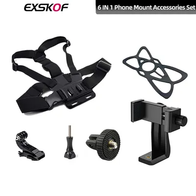 Für Telefon 6 IN 1 Telefonhalterungsset 360 ° Einstellbare Telefonhalterung Stativ Selfie Stick für Samsung iPhone HUAWEI XIAOMI Realme IQOO