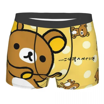 Rilakkuma Bär Kawaii Unterhose Homme Höschen Mann Unterwäsche Sexy Shorts Boxer Briefs Image