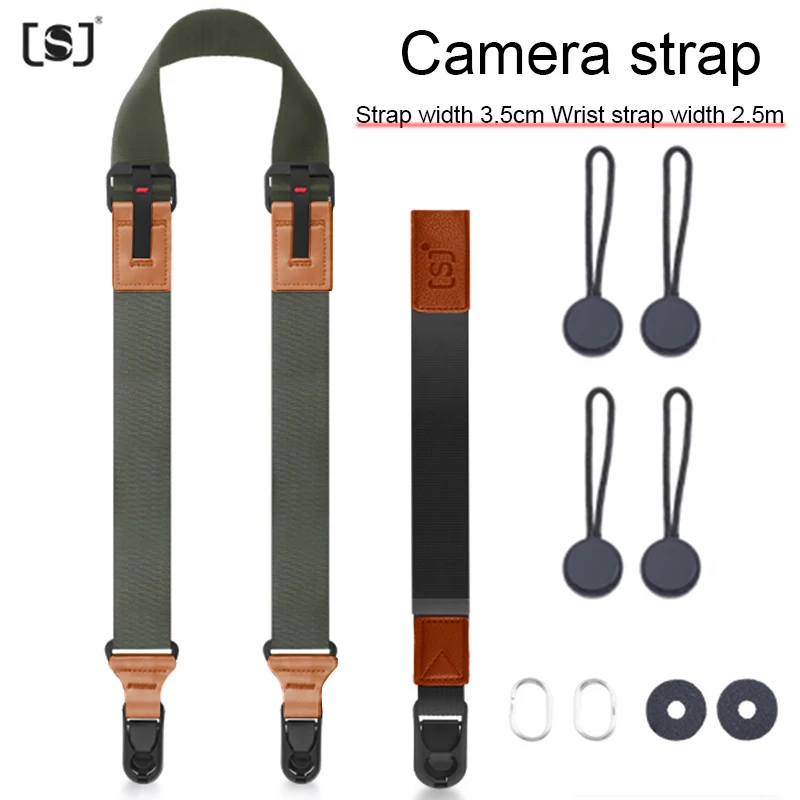 Kameragurt Nylon verstellbarer Schultergurt Schnellverschluss-Schlinge für Nikon Canon SLR DSLR Digitalkamera Bequemes Schießen Image