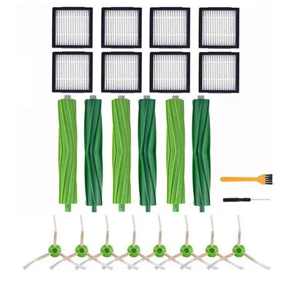 Seiten bürsten & Rollen bürsten & Hepa-Filter für irobot roomba i7 i7 e5 e6 i Serie Roboter Staubsauger Teile Ersatz satz Image