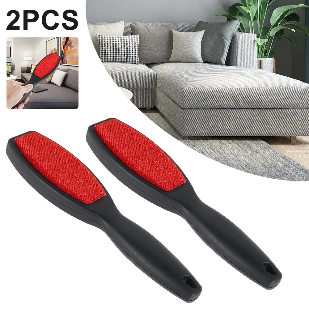 2PCS Günstigste Lint Remover 2 Seitige Wiederverwendbare Elektrostatische Woolbrush Katze Pet Haarentferner Stoff Rasierer Pinsel Für Sofa Kleidung Image