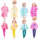 Barbiess Puppe Kleidung 3pcsplush Mantel Jacke Kleid Rock/Hose Kleidung für 30cm Puppe Kleidung