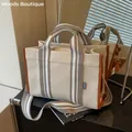 taschen damen handtasche damen luxus designer tasche umhängetasche Leinen Stoff Handtaschen für