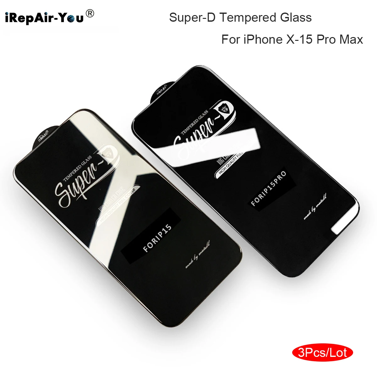 3 Stück Super-D 9H Displayschutzfolie für iPhone 17 Pro Max 17 Air 16 15 Pro Max Plus 14 13 12 Mini 11 Pro X Xs Max Xr gehärtetes Glas Image