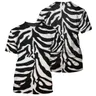 Tiger Leopard Zebra T-Shirt für Männer coole Tierhaut Muster kurze Ärmel Sommer Straße Rundhals