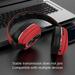 Pretxorve Headset Bluetooth Headset Wireless Game Sports Running Headset Card Music Computer Mobile Phone Universal Red Red