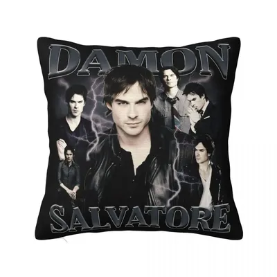 Damon Salvatore Kissen bezug weiche Kissen bezug Dekor die Vampir Tagebücher ian Somer halder Image