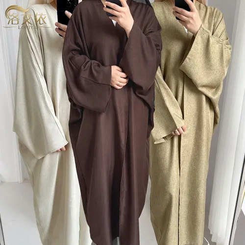 Eid Frauen Abaya Dubai solide muslimische Kaftan Dubai Truthahn muslimische Robe islamische Abayas