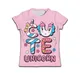 Kleidung Kind Mädchen T-Shirt für Mädchen Kinder Einhorn drucken Kurzarm T-Shirt Cartoon Kinder