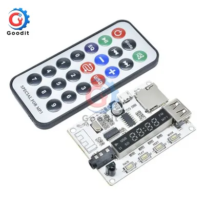 MP3 Decoder Board Dekodierung Player Modul Bluetooth FM Radio USB TF Micro SD LCD Screen IR Infrarot Image