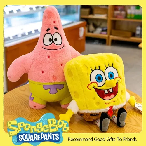 SpongeBob Schwammkopf Patrick Star Plüsch Spielzeug Wurf kissen Cartoon & niedlichen Stofftier Puppe
