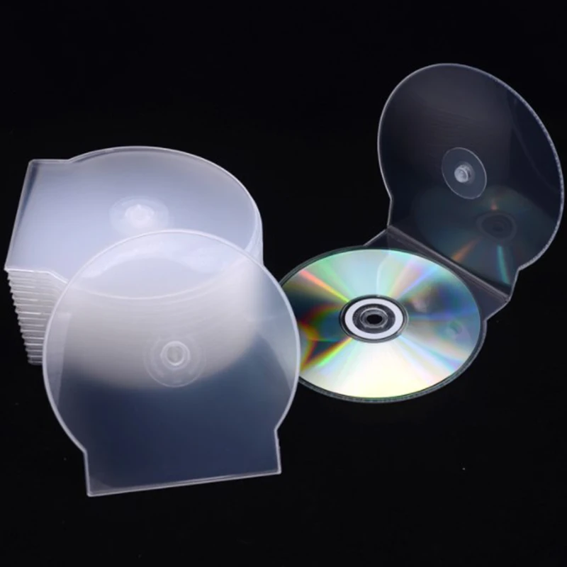 1/3pcs transparenter Kunststoff einteilige runde Disc-Hülle CD-Hülle verdickte CD-DVD-Disc-Box Disc-Hülle Aufbewahrung sbox