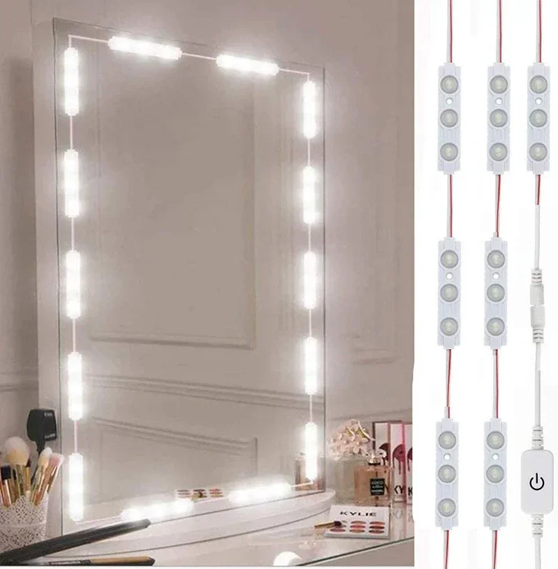 Led Eitelkeit Spiegel Lichter Kit Eitelkeit Make-Up Licht Schminktisch Streifen Licht Touch Control Dimmbare Wasserdichte Spiegel Front Lampe