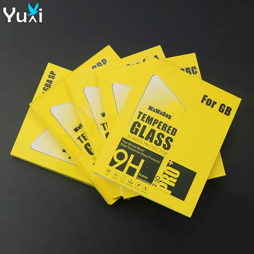 YuXi Anti-Kratz-Hartglas für Gameboy Advance Color für GB GBC GBA GBP GBA SP Konsole Displayschutzfolie Schutzfolie Image