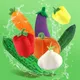 10-26cm Simulation Gemüse Obst und Gemüse Plüschtiere Geschenk Chili Kürbis Karotte Kinder Peluche
