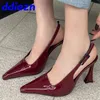 Neu im Jahr 2025, Pumps, Schuhe, elegante Damen-Schuhe mit Absatz, modische Schnalle, weiblich, spitze Zehen, Pumps, Damen-High-Heels-Schuhe