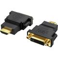 DVI to HDMI Adapter 2-Pack Bi-Directional DVI Male to HDMI Female Converter Support 1080P 3D for PS3 PS4 TV Box Blu-ray Projector