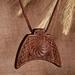 Infinity Talisman,'Traditional Geometric Walnut Wood Pendant Necklace'