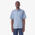 Dickies Men's Skateboarding Waynesboro Shirt - Coronet Blue Chambray Size L (WSSK19)