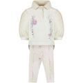 Lapin House Girls cream floral legging Set - 5 Years