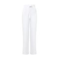 French Connection Womens Lyocell Rich Wide Leg Trousers - M - White, White,Pink,Blue