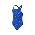 Speedo Girls Halterneck Swimsuit (5-16 Yrs) - 5-6 Y - Blue Mix, Blue Mix,Pink Mix