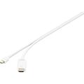 Renkforce Mini DisplayPort / HDMI Adapter cable Mini DisplayPort plug, HDMI-A plug 3.00 m White RF-3697526 gold plated connectors DisplayPort cable
