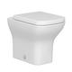Short Projection Back to Wall Toilet Pan with Soft Close Seat - Qubix