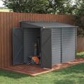 9ft Motorcycle Storage Shed Lockable Steel Garden Bike Shed