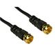 5m F Type Connector Lead Cable Coaxial with F Connectors - Black