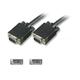Ex-Pro Premium Black SVGA VGA Plug - Plug (P-P) Male to Male Monitor / Projectors / LCD Cable HD15 Pin Cable Lead - 10m