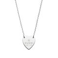 Gucci Trademark Sterling Silver Heart Pendant