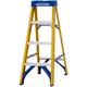 Werner 4 Tread Trade Fibreglass Step Ladder - BS 2037 EN131 Professional 7160418