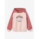 Fancy Hooded Sweatshirt for Girls rosy