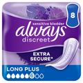 Always Discreet Long Plus Incontinence Pads 8 Pack