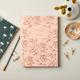 A5 Layflat Weekly Planner In Floral Peach And Rust