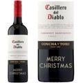 Personalised Red Wine Casillero Del Diablo Cabernet Sauvignon "MERRY CHRISTMAS"