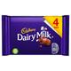 Cadbury Dairy Milk Chocolate Bar 4 Pack 108.8g