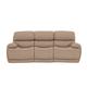 Rocco 3 Seater BV Leather Power Rocker Sofa with Headrests - BV Pebble