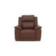 Utah Leather Power Recliner Chair with Power Headrest and Power Lumbar - Roast