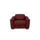 Xavier NC Leather Power Recliner Armchair with Power Headrest - NC Deep Red