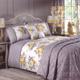 Complete Floral Duvet Cover Set Bedspread and Curtains Bloom Lemon Yellow - Double