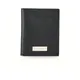Salvatore Ferragamo, Accessories, male, Black, ONE Size, Black Hammered Calfskin Leather Card Holder