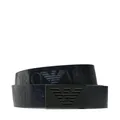 Emporio Armani, Accessories, male, Blue, 100 CM, Blue Logo Belt with Logo Buckle